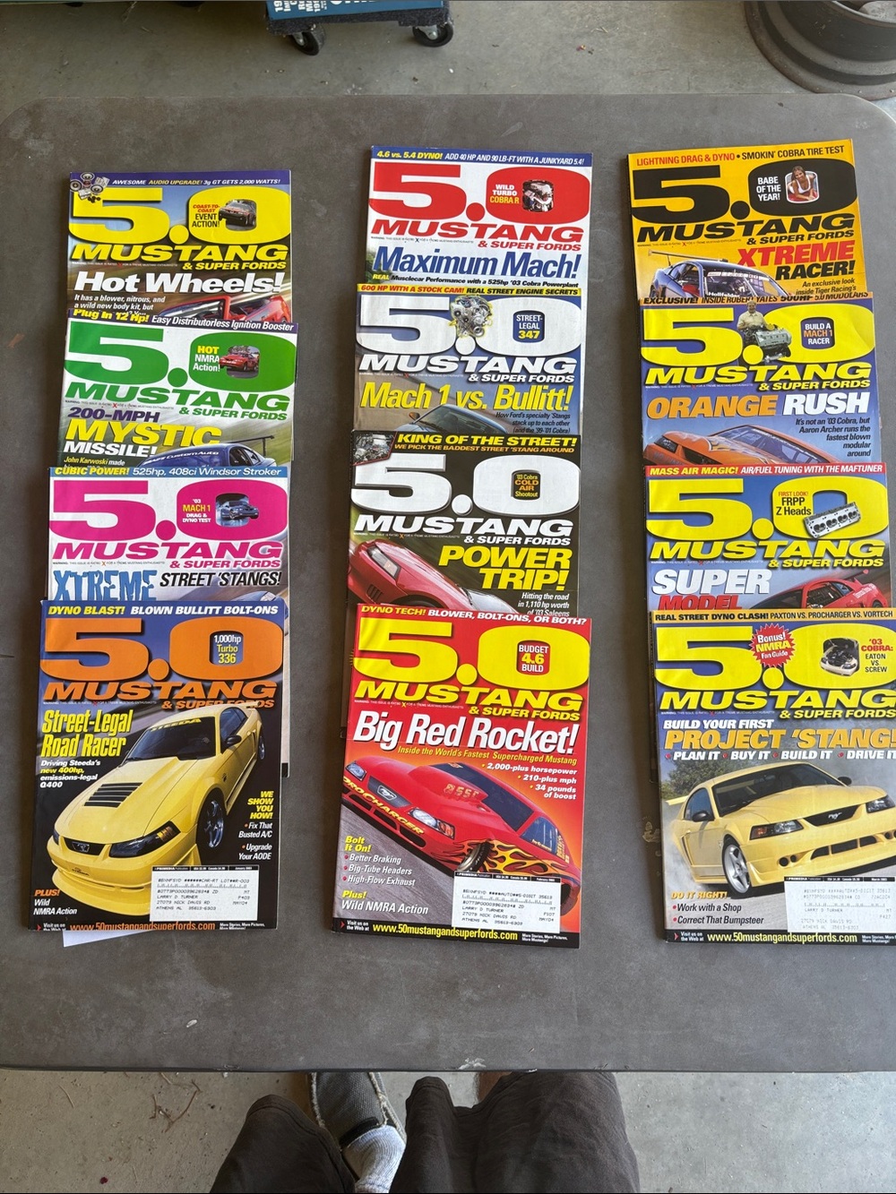 2003 FULL set 5.0 MUSTANG & Super Fords Car Magazines